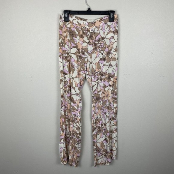 For Love And Lemons Renata High Waist Floral Slim Flare Women's Size M Boho